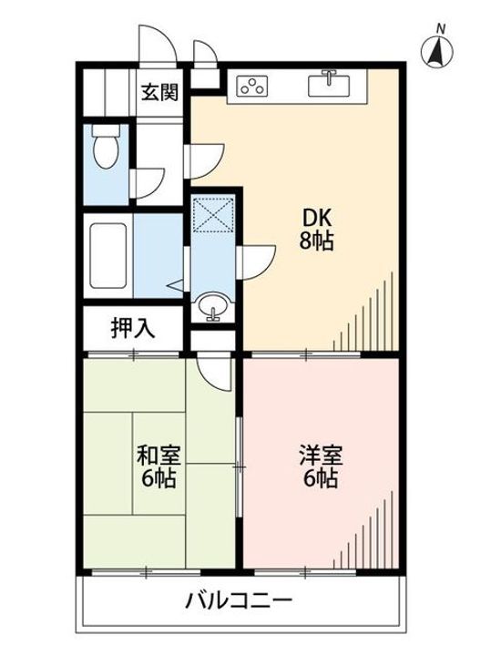 シャンブルド昭島の間取り