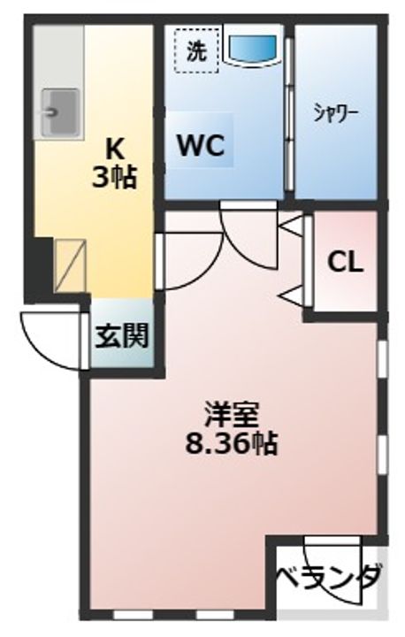 Aレガート神明町Ⅱの間取り