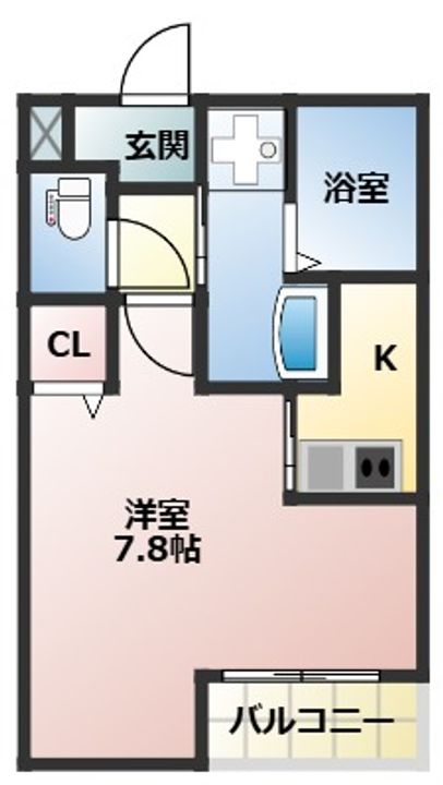 Ours Lavande102の間取り