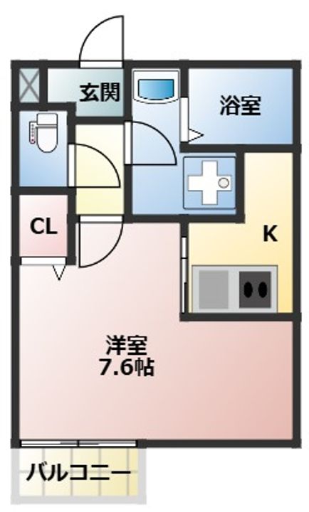 Ours Lavande203の間取り