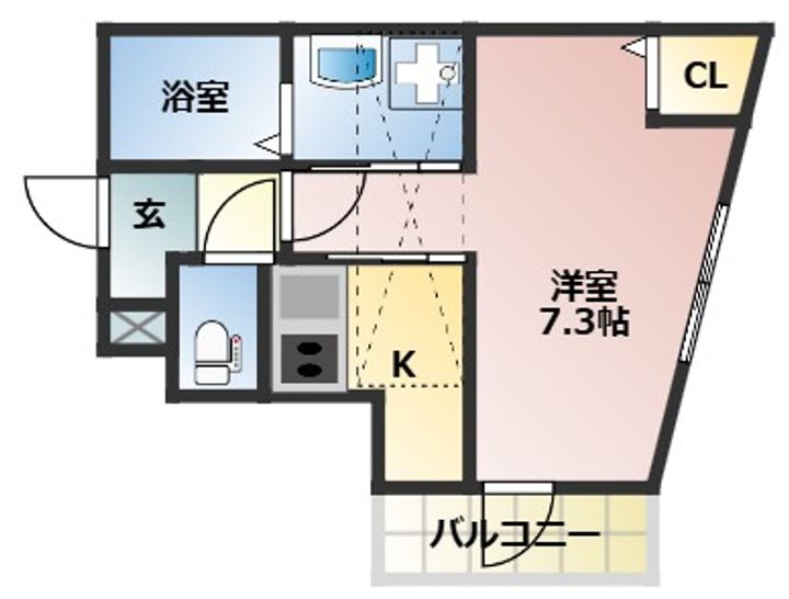 Ours Lavande301の間取り