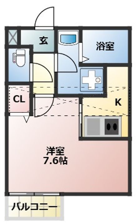 Ours Lavande303の間取り