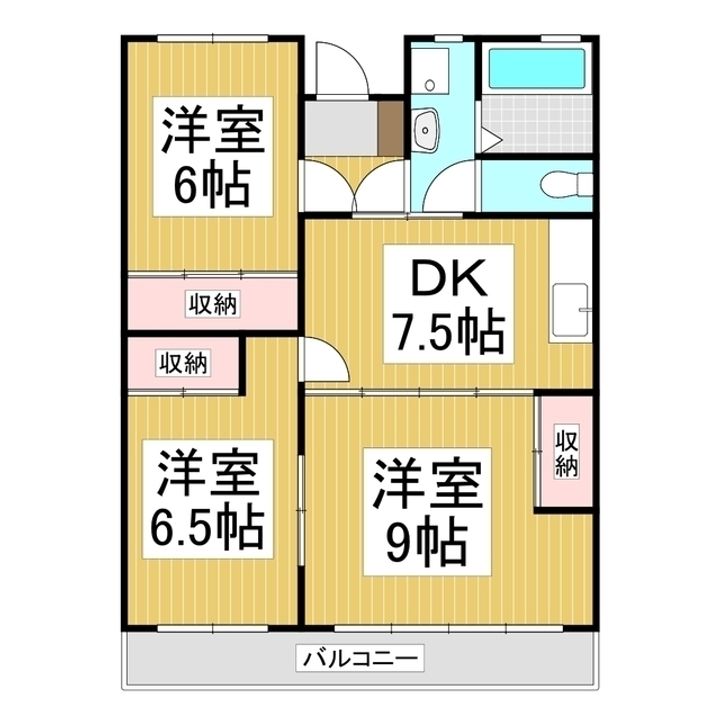 ホワイトパレス205の間取り