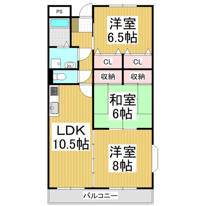 ウエストフィールド101の間取り
