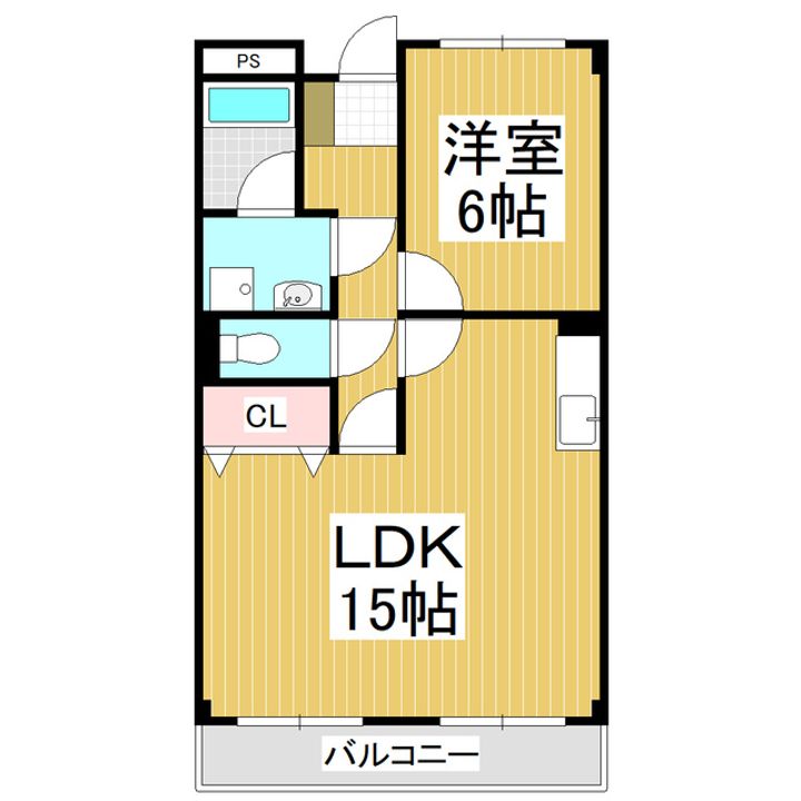 Limpiaベルフラワー藤森106の間取り