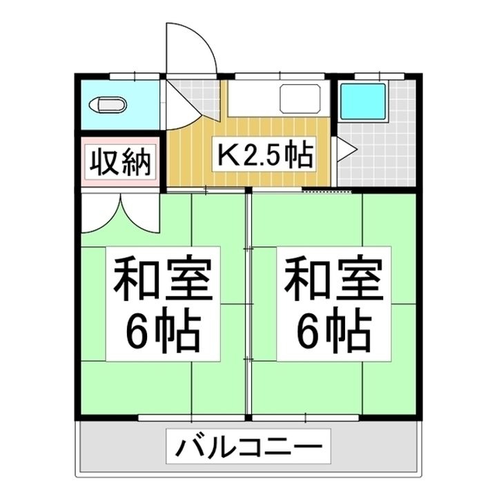 神田ハイツ202の間取り