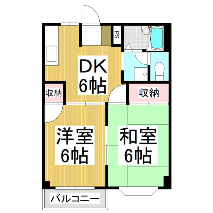 サンヒルズ202の間取り