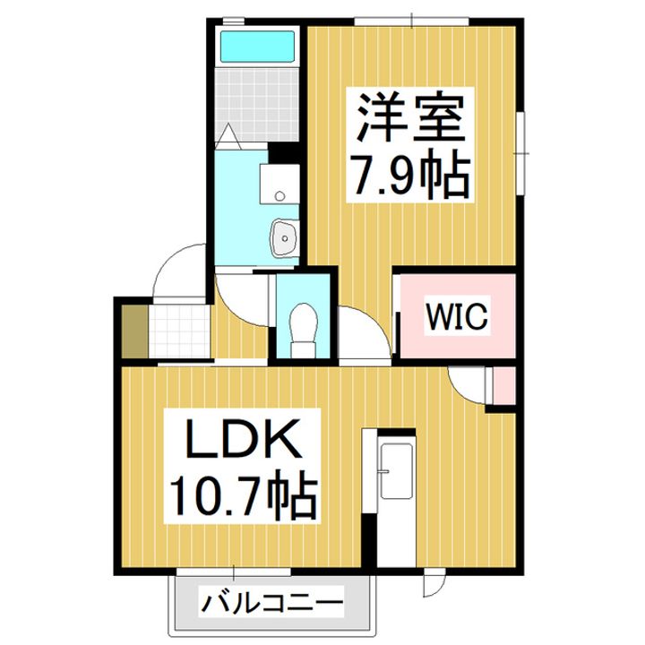 ルミエール沙羅B棟101の間取り