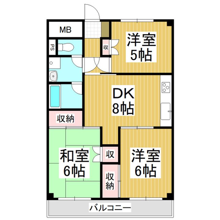 イワマアメニー405の間取り