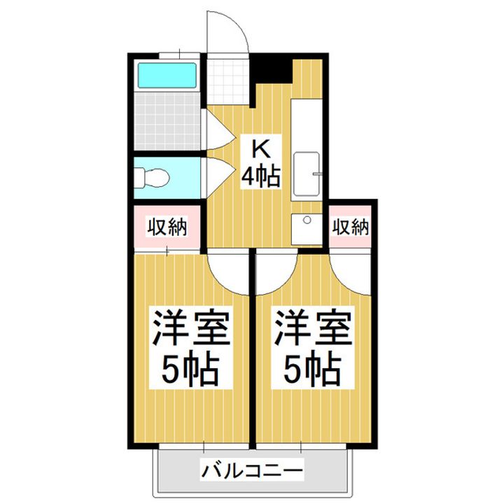 コーポ永友B棟の間取り