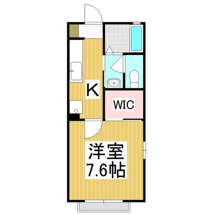 コーポサツキC棟の間取り