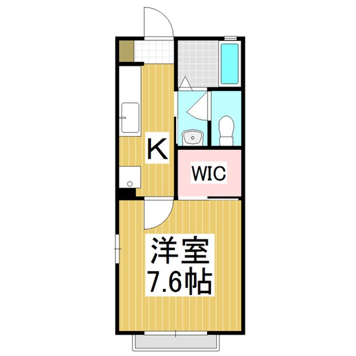 コーポサツキC棟の間取り