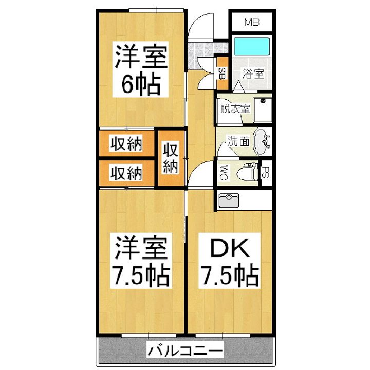 アネックス庄内516の間取り