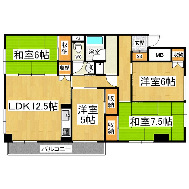 アネックス庄内517の間取り
