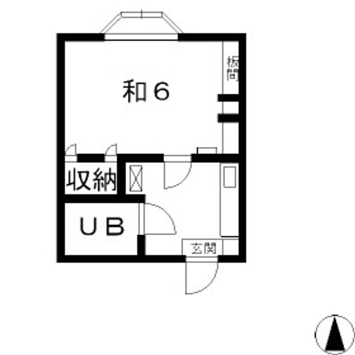 深志ハイム202の間取り