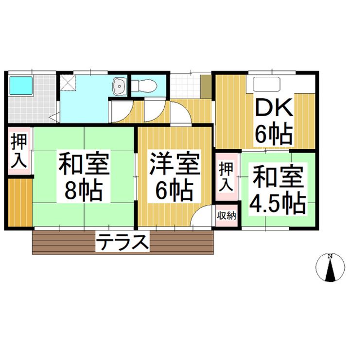 長野県長野市三輪10丁目(一戸建)の賃貸物件109の間取り