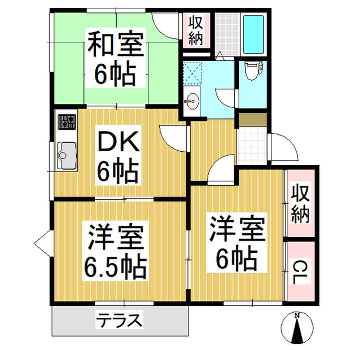 フレグランス若槻 A・BA102の間取り