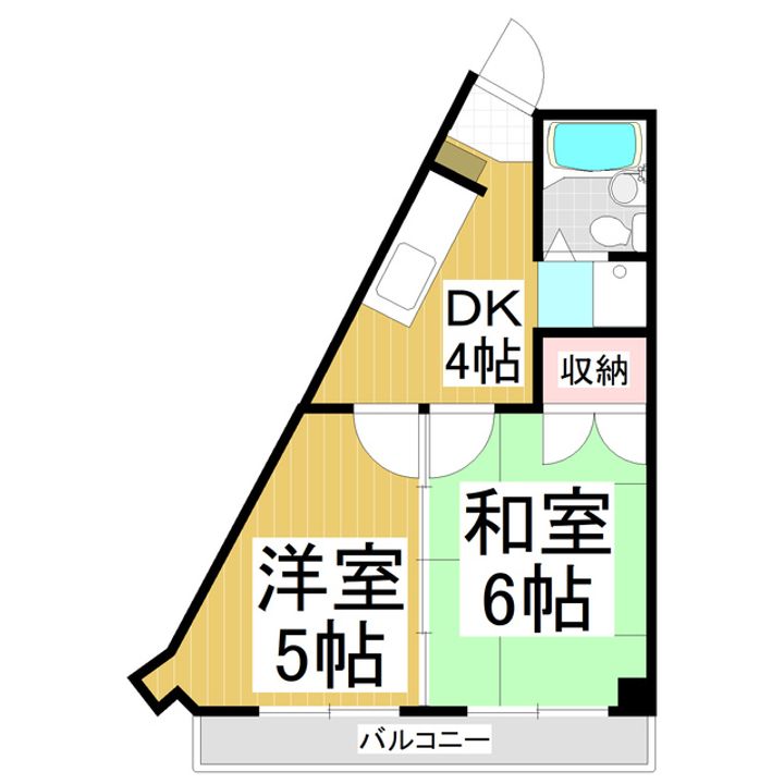 松田屋ハイツ205の間取り