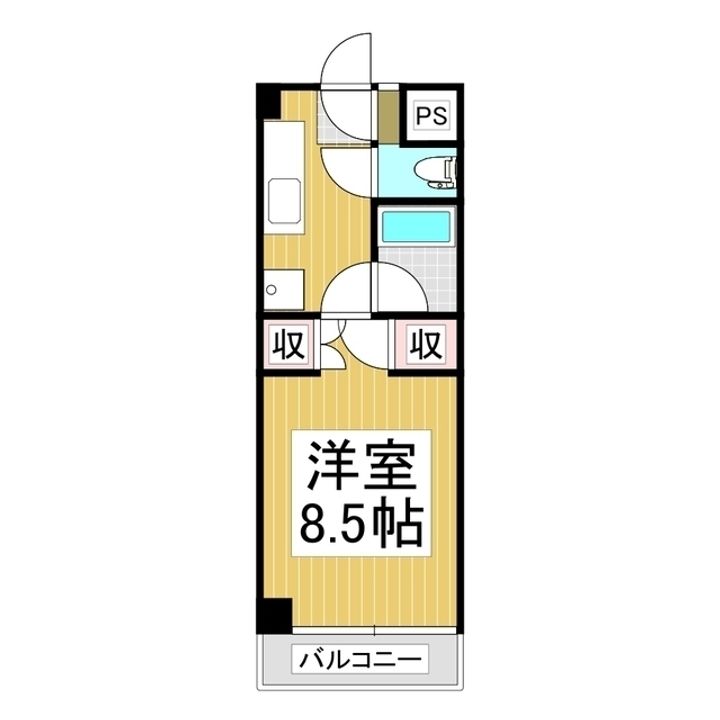 メゾンりんどう302の間取り
