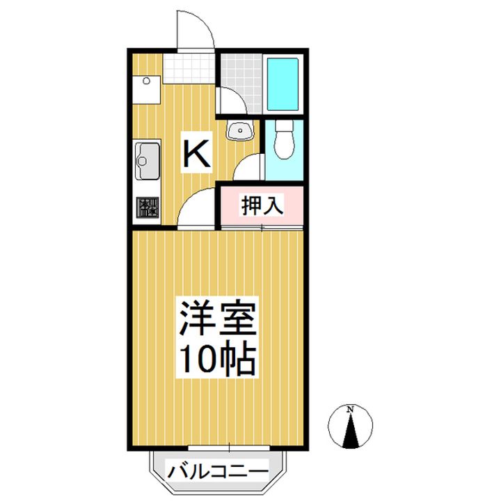 オリンピア原203の間取り