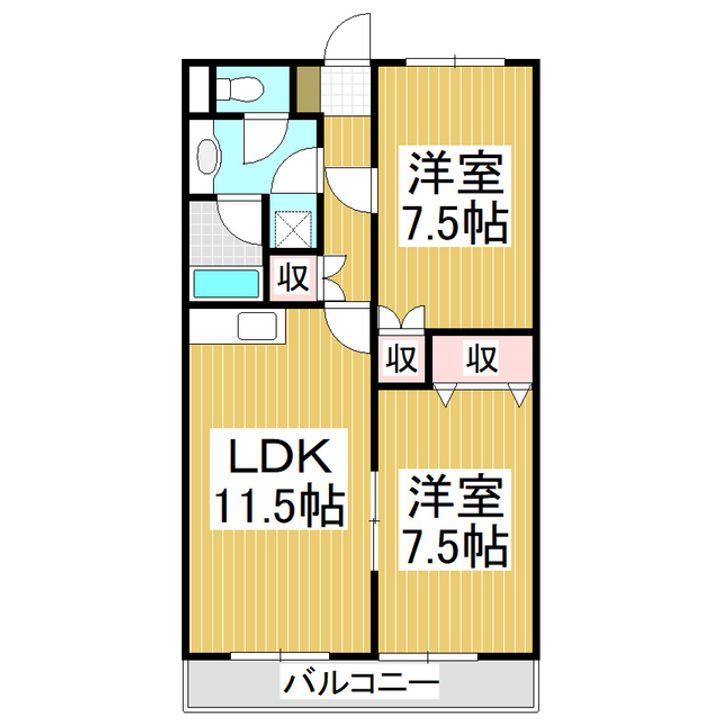 Y’Sコート105の間取り