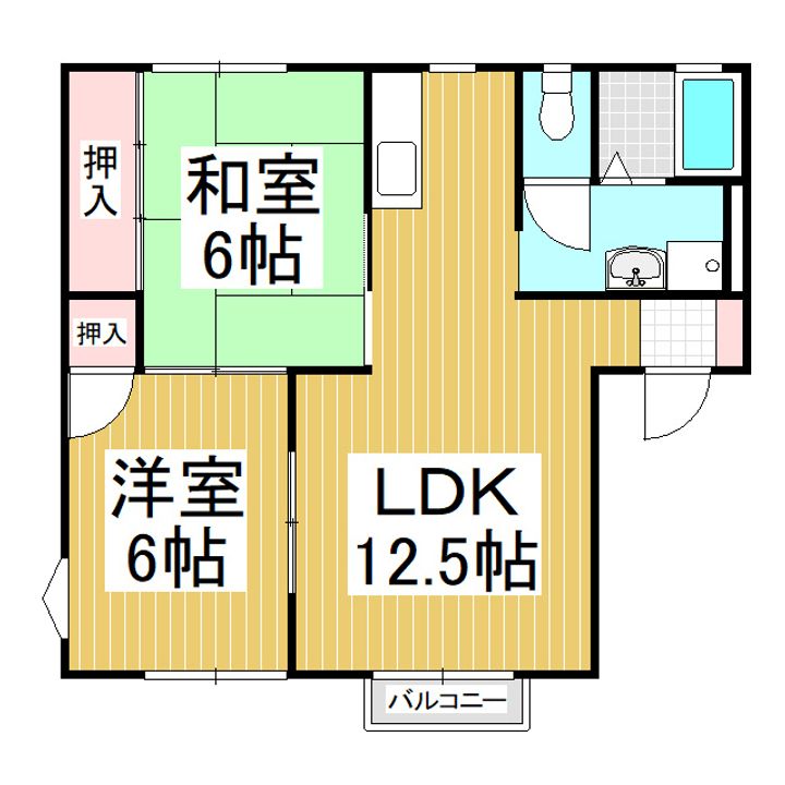 ハイツエコー102の間取り