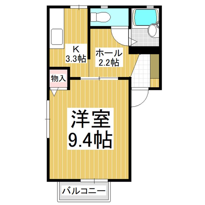 ディアスウチカワ2101の間取り