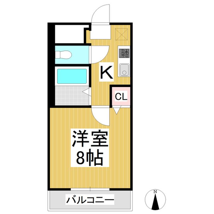 クイーンディオールマンション102の間取り