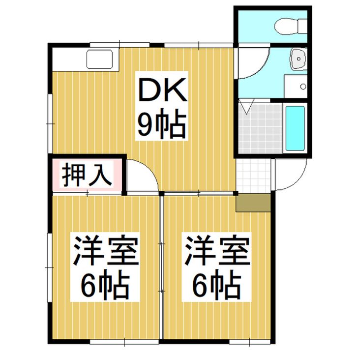 ササキハイツ B2-3の間取り