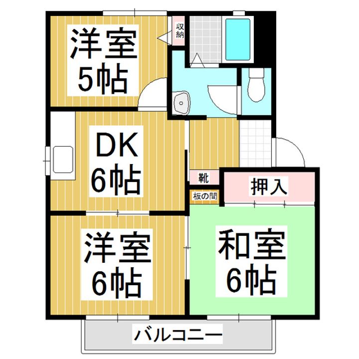 ファインパレス E201の間取り