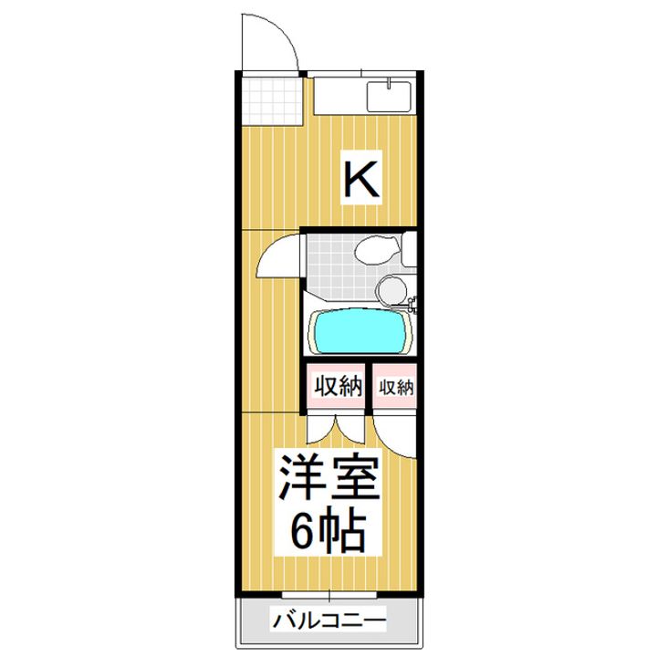 レジデンス城B-7の間取り