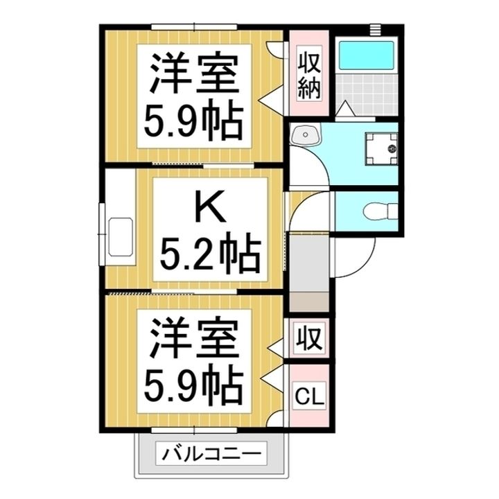 フォーレス二本松101の間取り