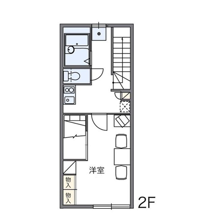 レオパレスグリーンライン204の間取り