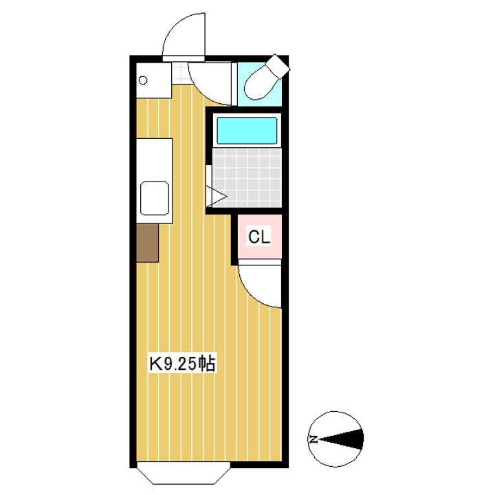 ハイデンス常入203の間取り