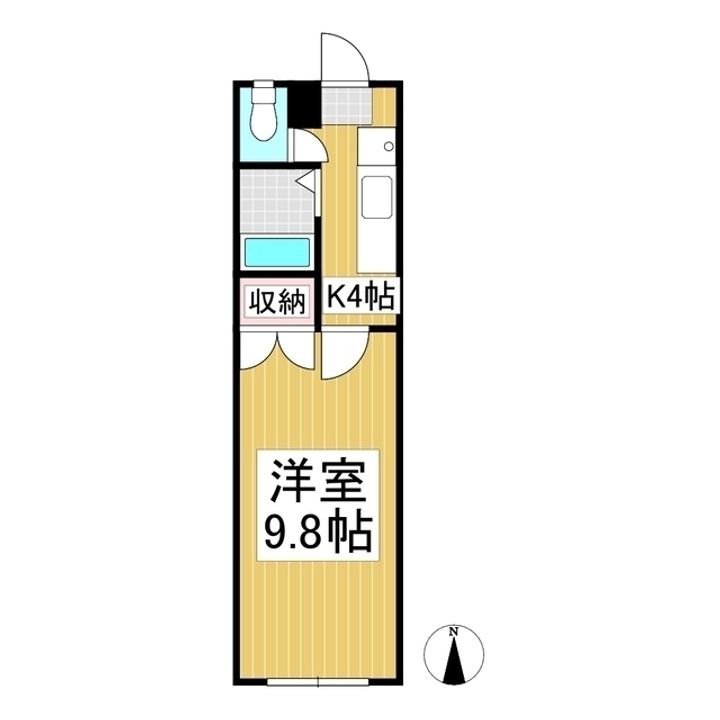 常磐城マンション102の間取り
