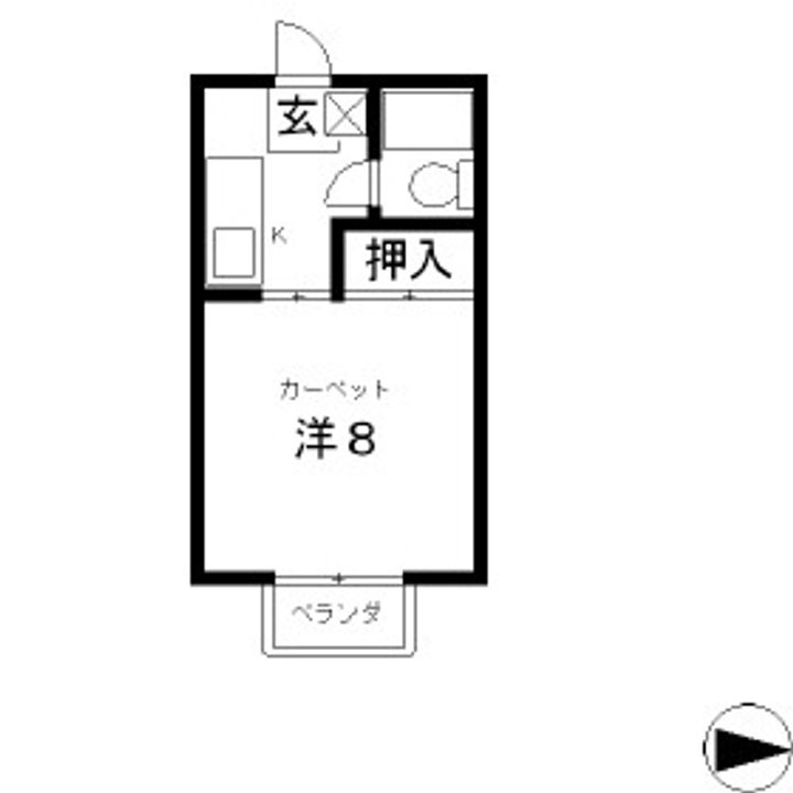 ベルカーサⅠ205の間取り