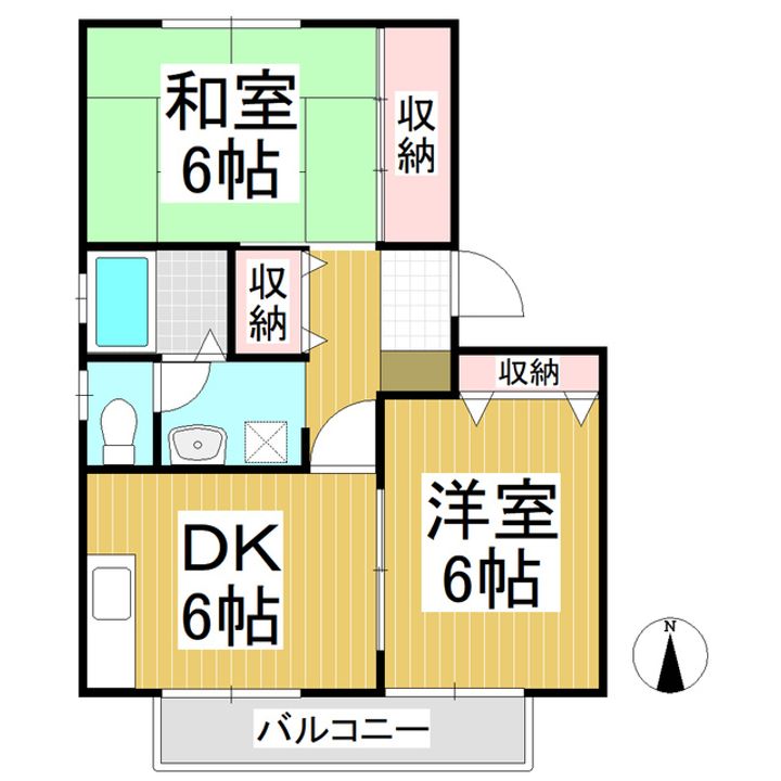 エヌケイパレス102の間取り