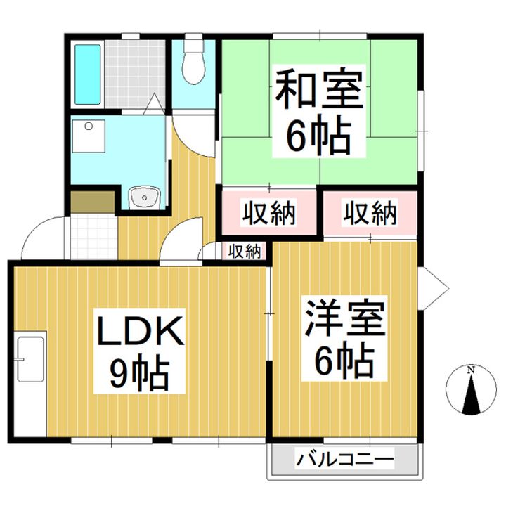 アイビーハウスヒロタ101の間取り