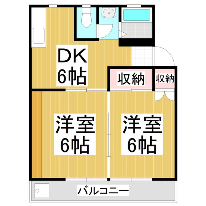 コーポ御所101の間取り