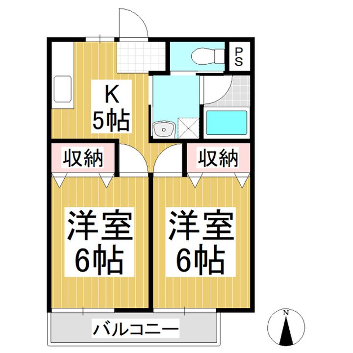 誠和ハイツ105の間取り