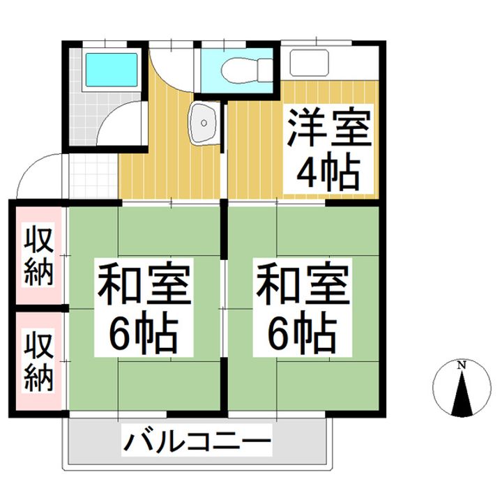 ひばりヶ丘ハイツ1202の間取り