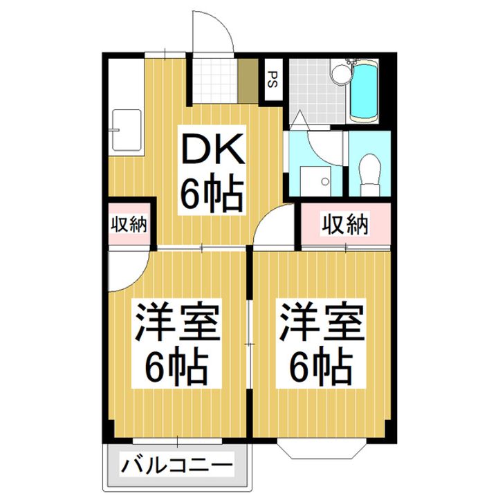 サンクス筑摩野の間取り