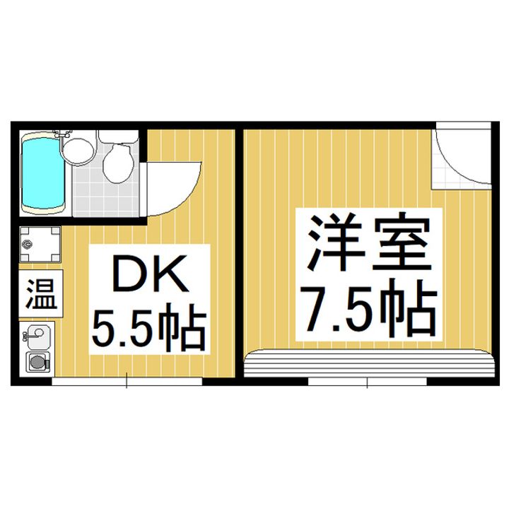 やぶ八ビル2-Aの間取り