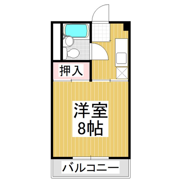 コーポニシナ301の間取り