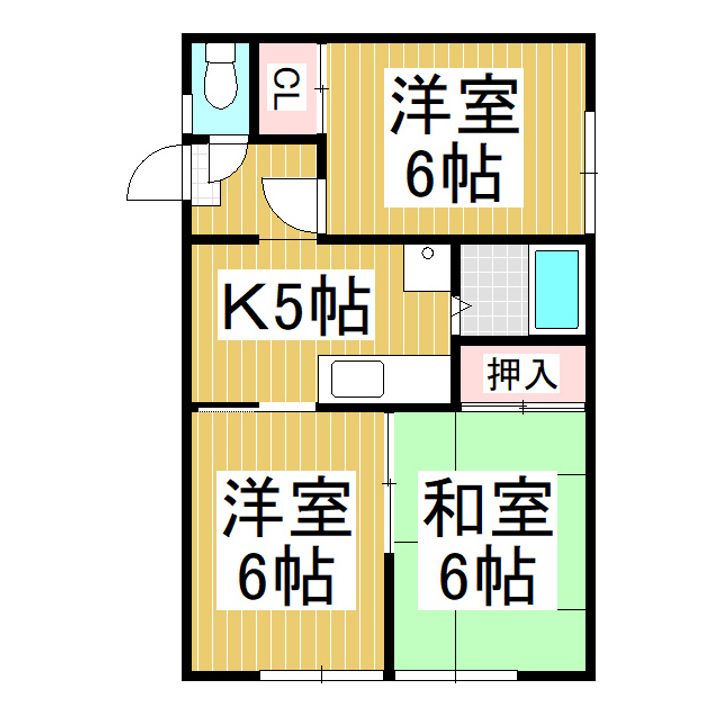 プレステージフジ21102の間取り