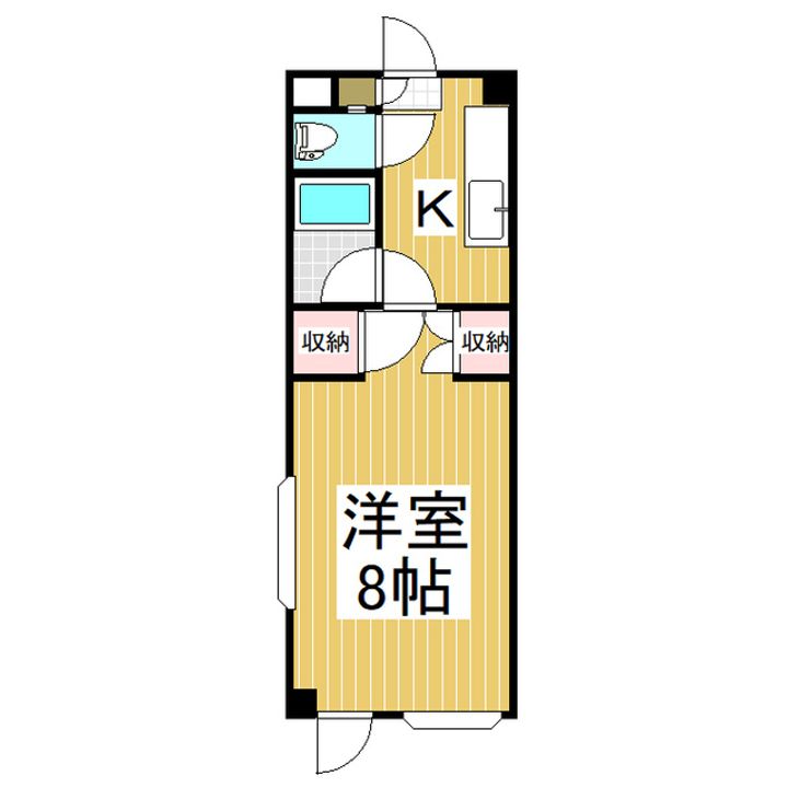 ハイツ原町101の間取り