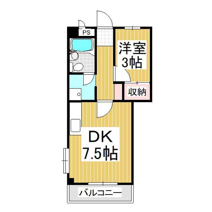 コーポ米沢301の間取り