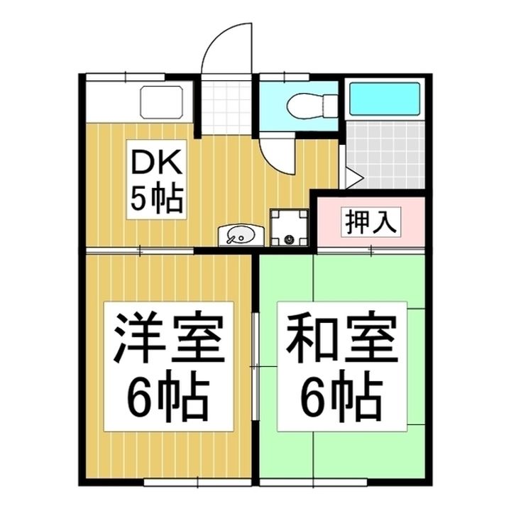 メゾンアオイ101の間取り