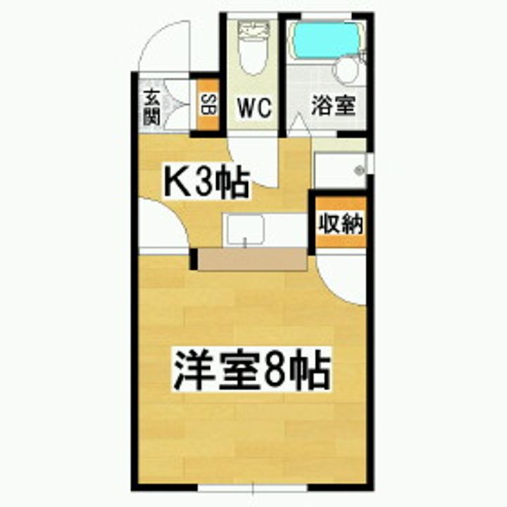 ハイツ佐紀203の間取り