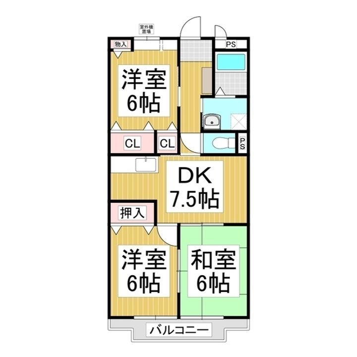 リンピアTOMO201の間取り